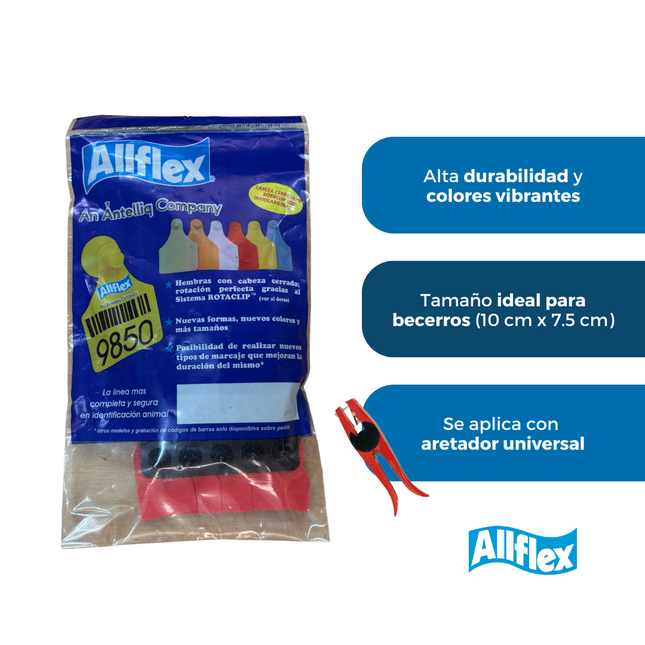 Bolsa de 25 aretes Allflex grandes