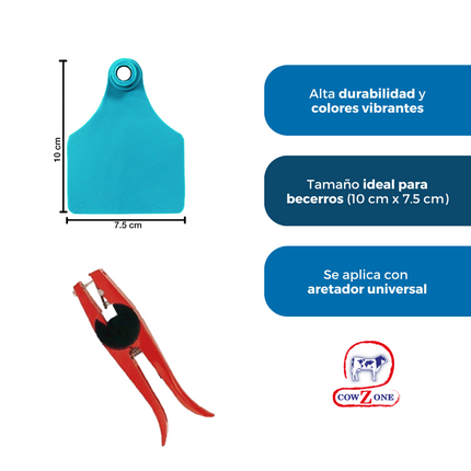 Bolsa de 50 Aretes Ganaderos Maxi